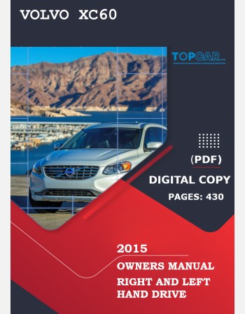 2015 volvo xc60 owners manual lhd & rhd